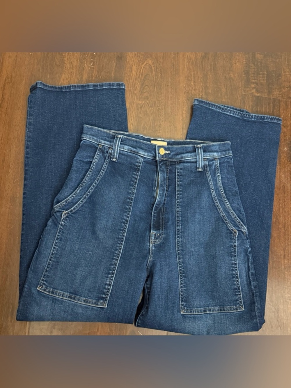 NWT MOTHER The Quarter Breaker Flood Jean in Howdy Size 29 - Picture 11 of 16